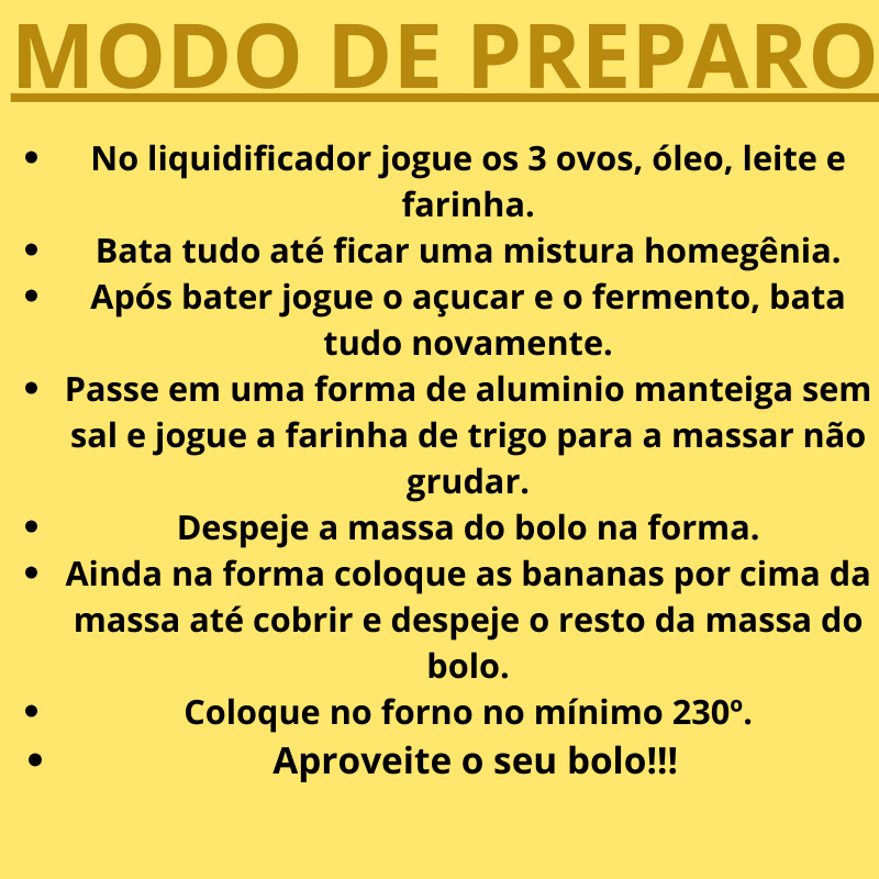 Imagem do bolo de banana